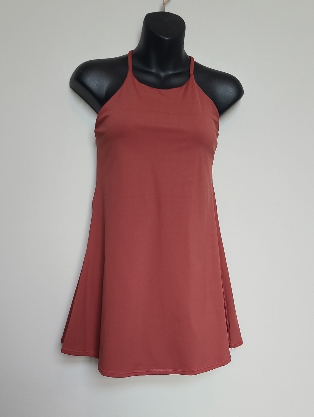 Halara Wa Dress XS Auburn Red
